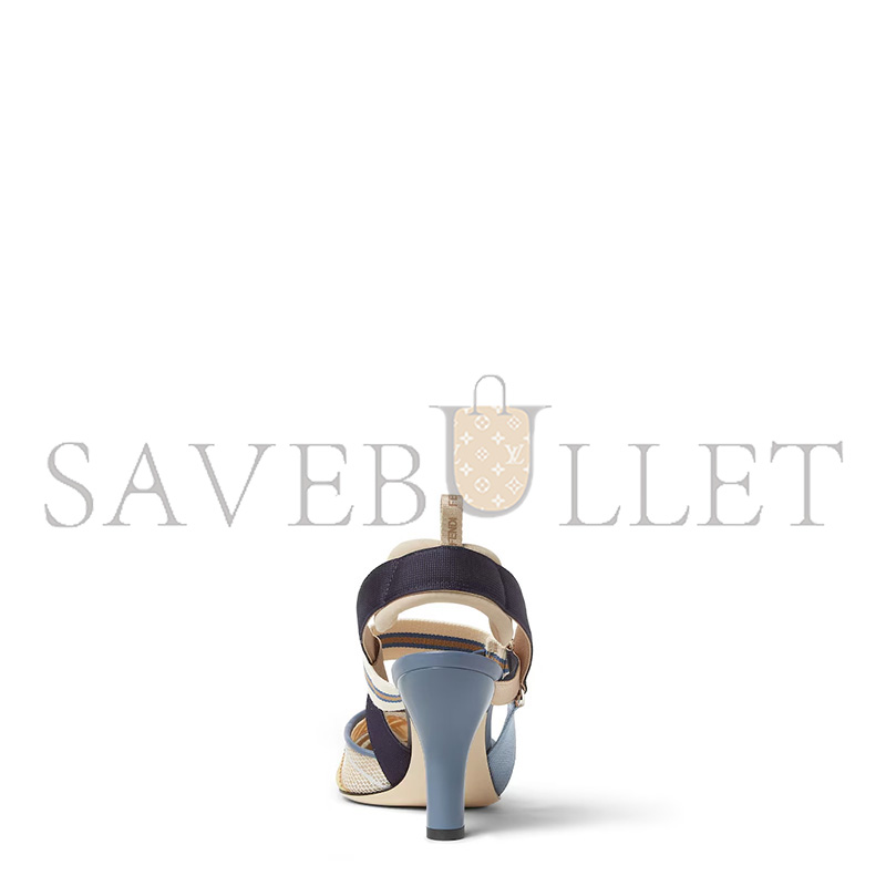 F**di colibrÌ multicolor mesh medium-heeled slingbacks 8j8752au38f1szw